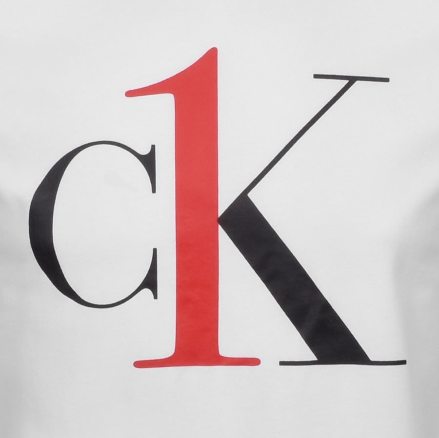 Alternative Image for ProductCalvin Klein Lounge Logo T Shirt White3
